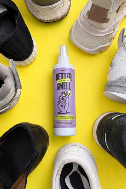 Better Smell Odor Eliminator with Active Microorganisms – Long-Lasting Deodorizer for Shoes & Sports Gear