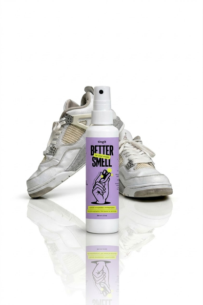 Better Smell Odor Eliminator with Active Microorganisms – Long-Lasting Deodorizer for Shoes & Sports Gear